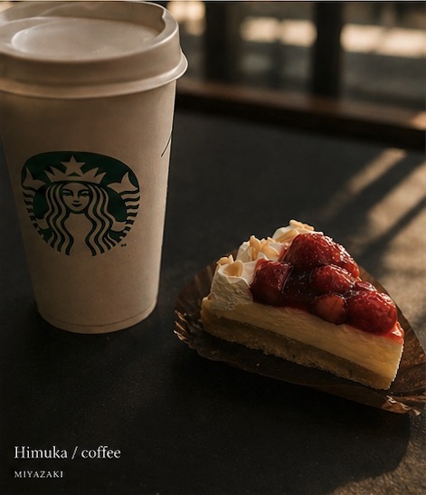 【スターバックス】のストロベリーカスタードタルトとコールドブリュー コーヒー